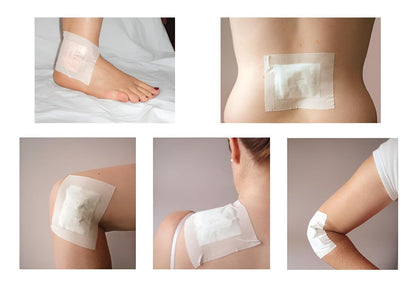 Kinoki Detox Foot Pads - Ginger & Salt Adhesive Patches for Foot Care, Body Cleansing, Pain Relief